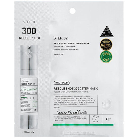 Интенсивная двухфазная маска с микроиглами VT Cosmetics Reedle Shot 300 2 Step Mask